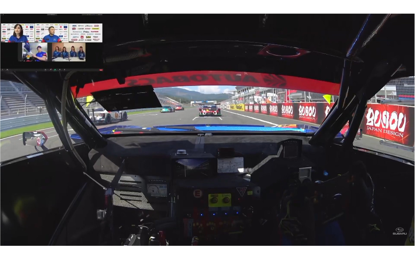 SUBARU On-TubeによるSUPER GT LIVE配信（スクリーンショット）