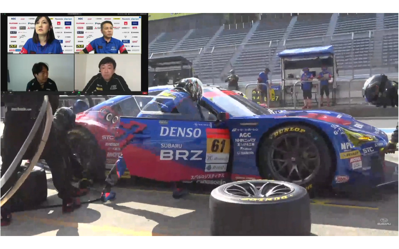 SUBARU On-TubeによるSUPER GT LIVE配信(スクリーンショット)