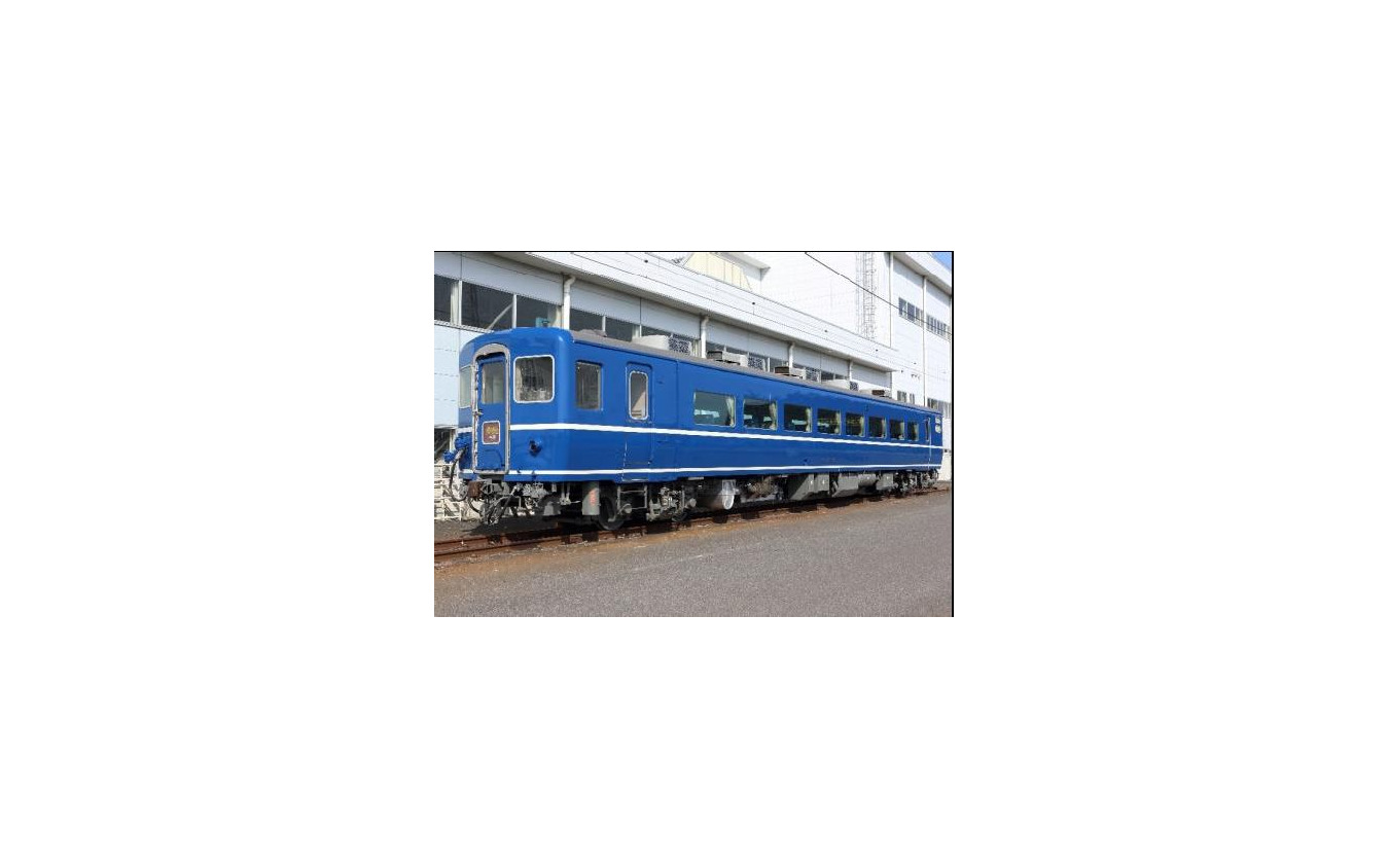JR北海道から譲渡されたスハフ14 501。1981年に北海道へ14系客車が導入される際、耐寒耐雪化が施された電源装置付き緩急車の初号車。2016年3月、急行『はまなす』が廃止された際にJR北海道から引退した。