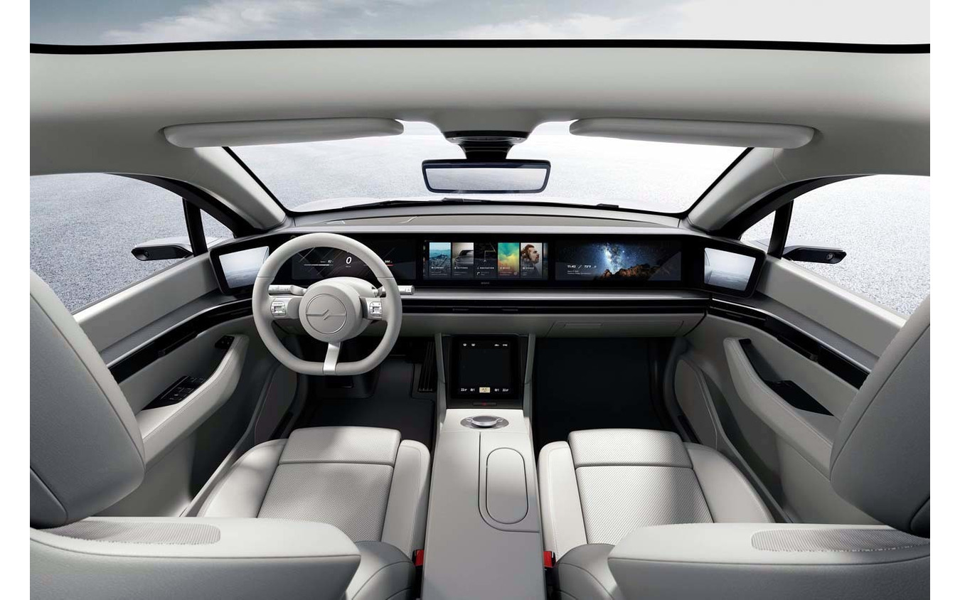 ソニーの強みが発揮できるのは車内。細部までソニーらしさを実感できる(写真:ソニー提供)