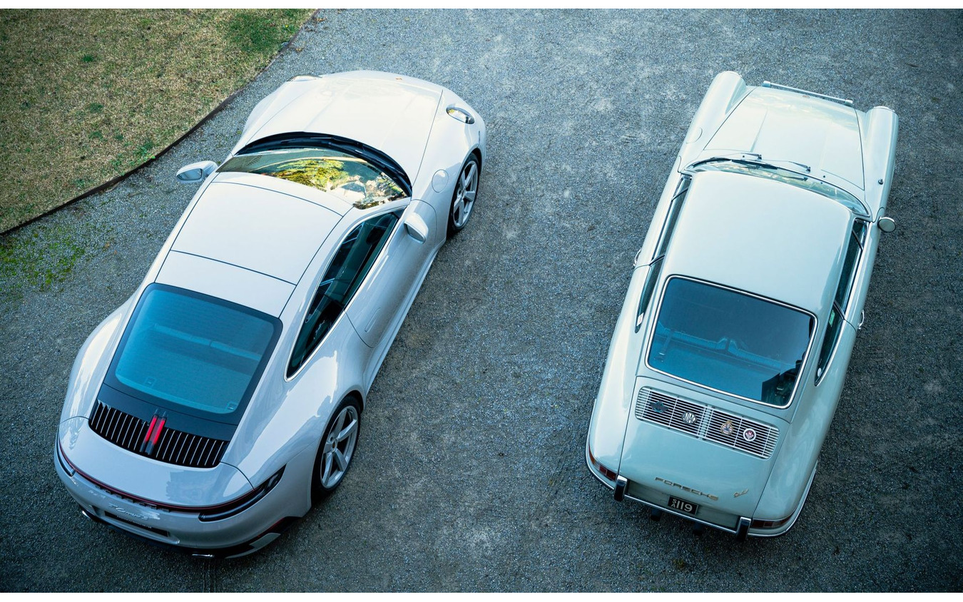 ポルシェ 911 現行のカスタマイズモデルとオーストラリアで最初のポルシェ 911 初代(1965年型)