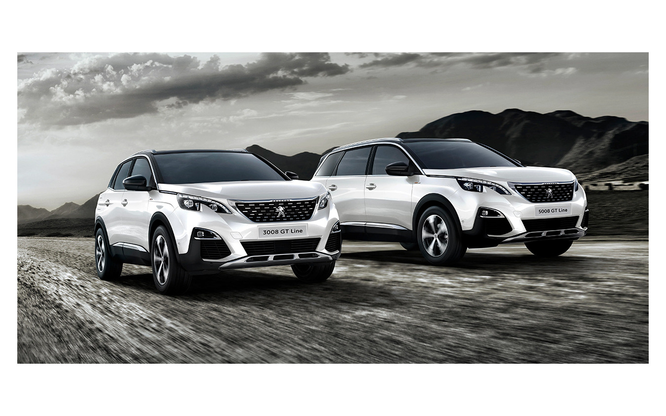 プジョー SUV 3008(左)とSUV 5008