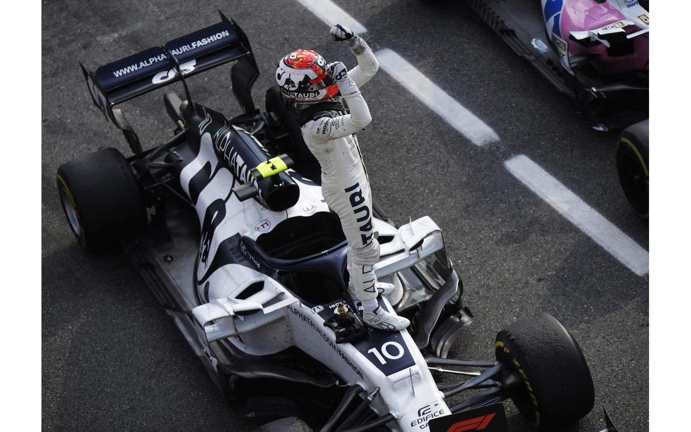 今季イタリアGPでF1初優勝を飾った#10 P.ガスリー(アルファタウリ・ホンダ)。