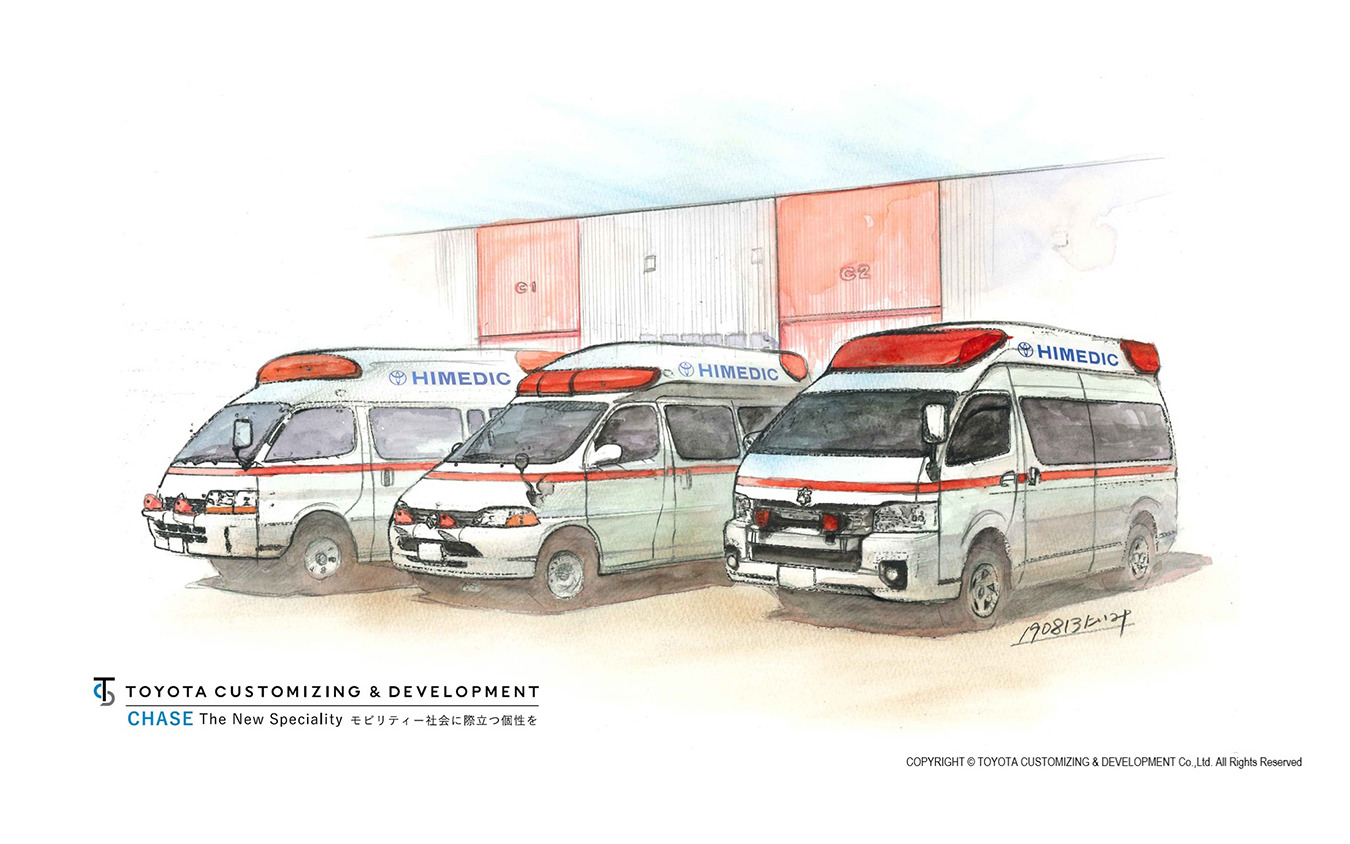 トヨタ救急車 ハイメディック 累計生産1万台達成記念のpc用壁紙公開 レスポンス Response Jp