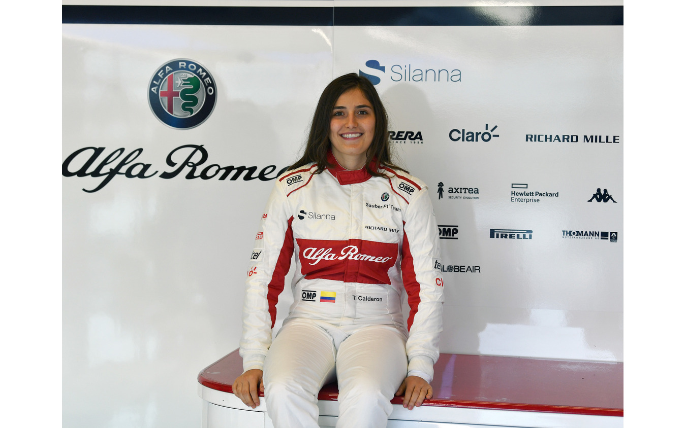 F1アルファロメオのテスト&開発ドライバー、タチアナ・カルデロン。
