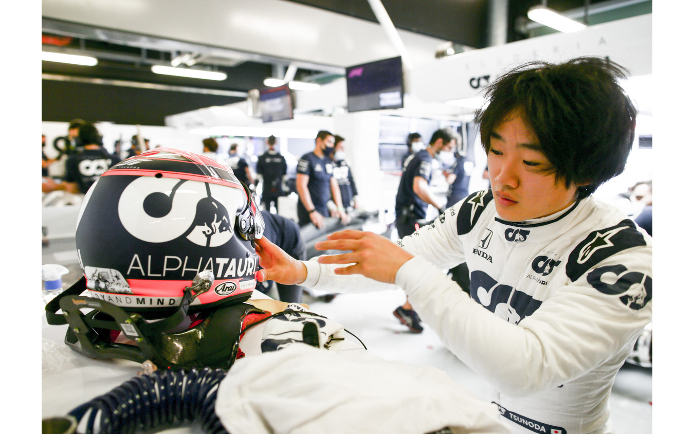 来季F1をアルファタウリ・ホンダで戦う角田裕毅（写真は20年12月15日のF1アブダビ若手テスト）。
