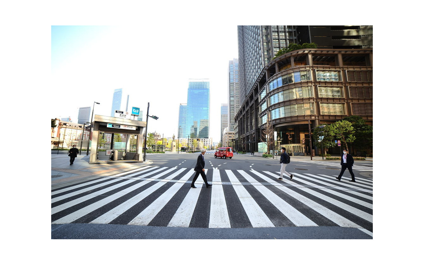 東京駅前（4月10日）