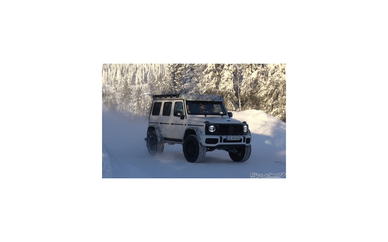 メルセデスベンツ G500/G550 4x4スクエアード 次期型プロトタイプ スクープ写真