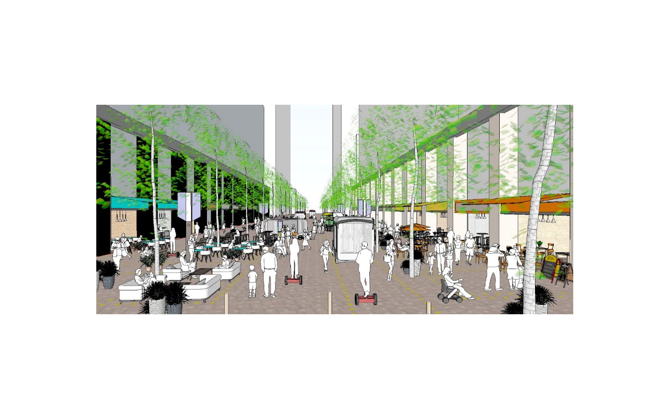 「Smart&Walkable」な道路空間のイメージ