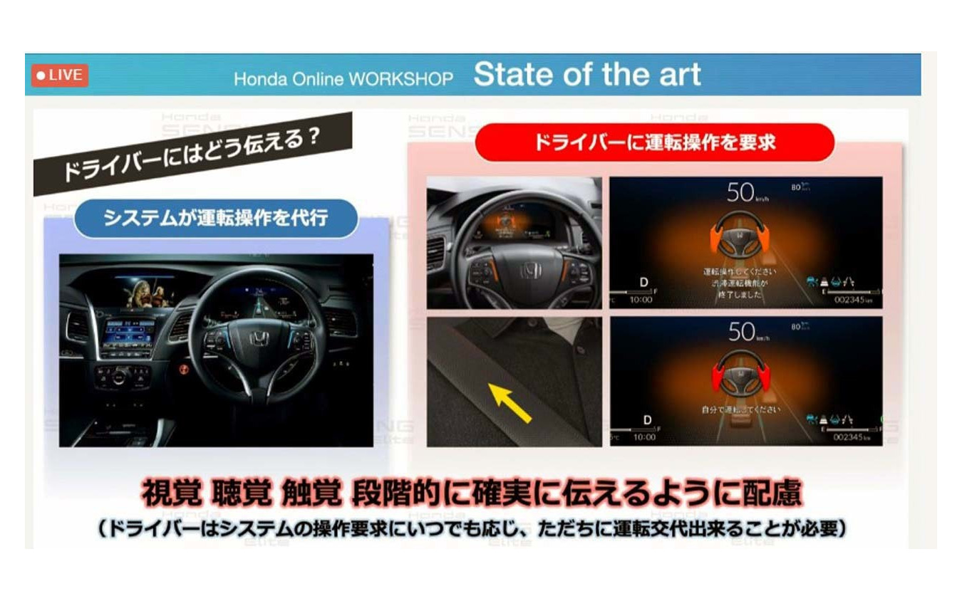 視覚／聴覚／触覚を使い、段階的を[分で確実に伝えられるように配慮されている