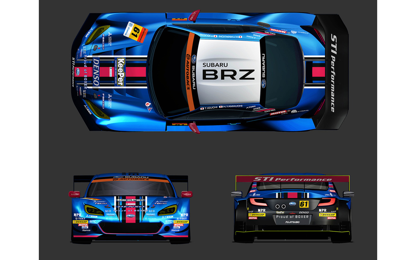 SUBARU BRZ GT300カラーリングデザイン