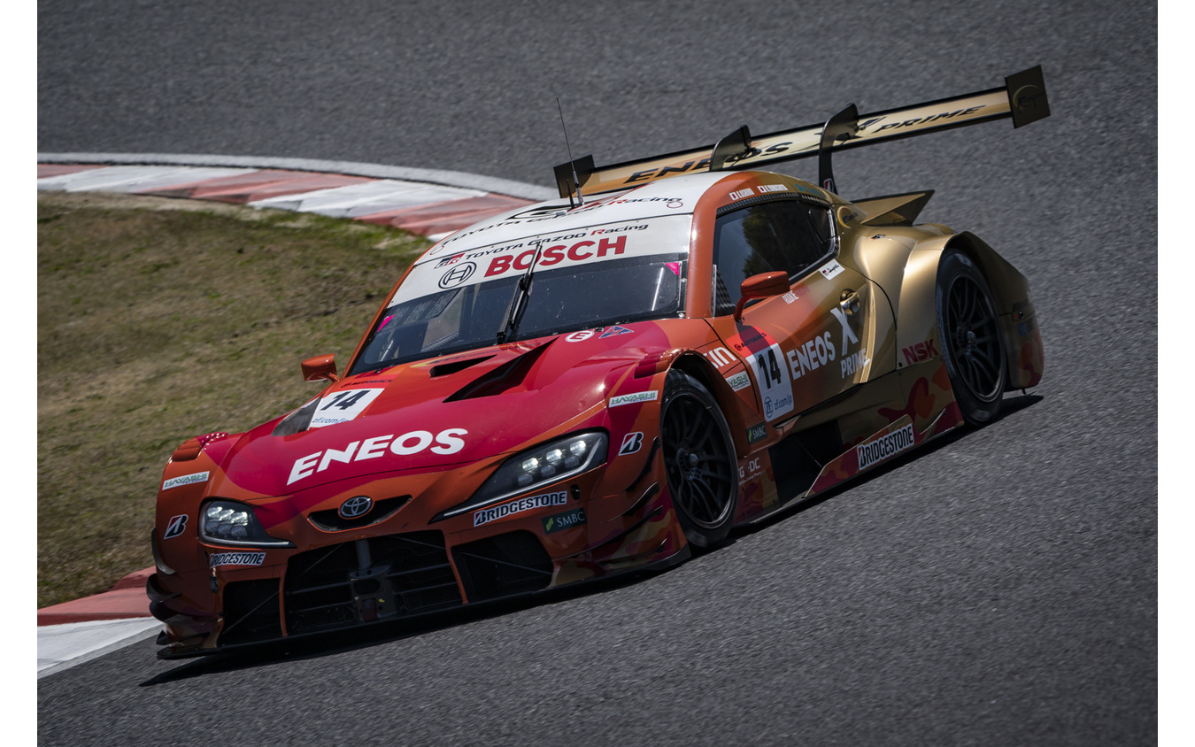 GT500クラス予選2位の#14 ENEOS X PRIME GR Supra(大嶋和也/山下健太)