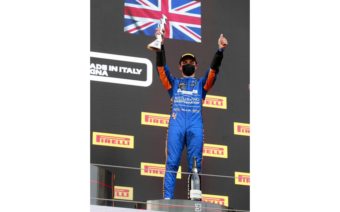 ノリスはF1で自身2度目の3位に(2021年第2戦エミリア・ロマーニャGP)。