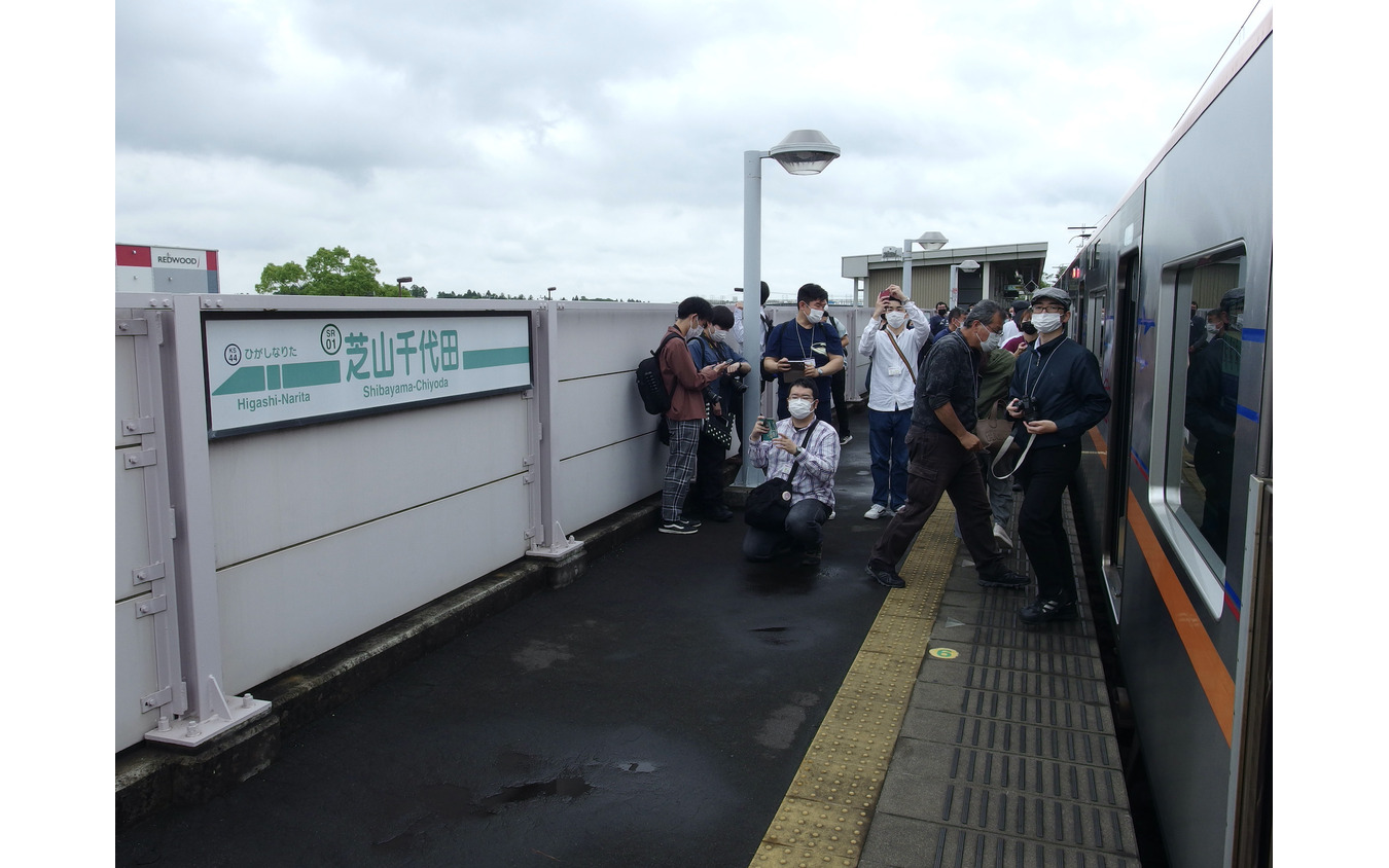 京成線ミステリーツアー：3100形車両が芝山鉄道に入線。