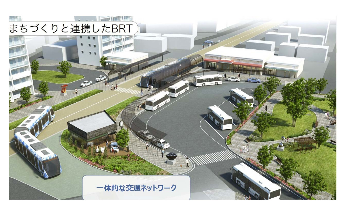 JR西日本とソフトバンクでは、街作りと連携したBRTを目指す(提供:ソフトバンク)