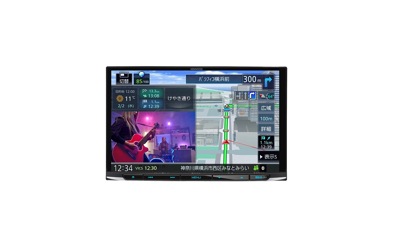 KENWOOD 8V型 カーナビゲーション 彩速ナビ MDV-S809L