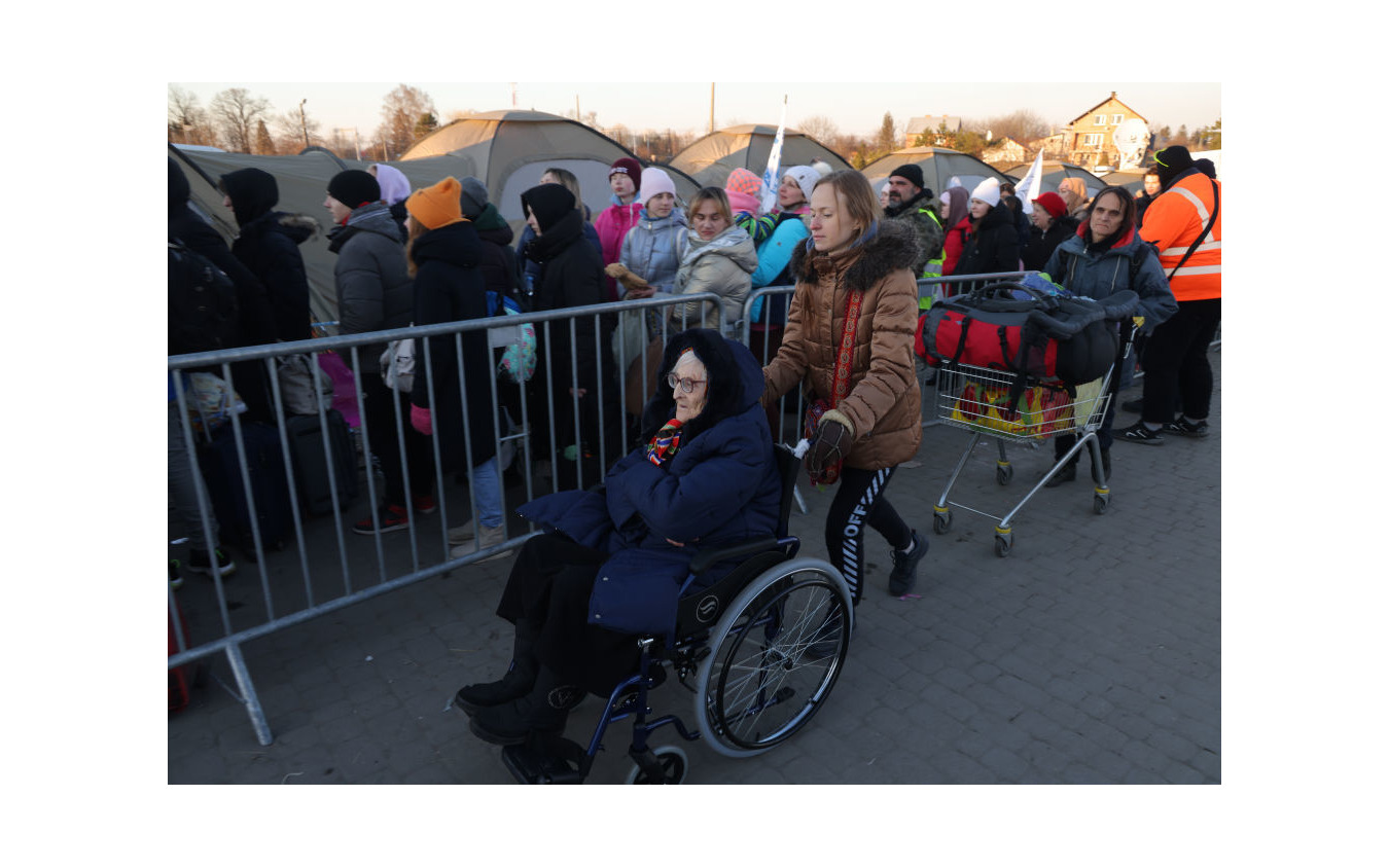 ポーランドに到着したウクライナ市民（3月11日）