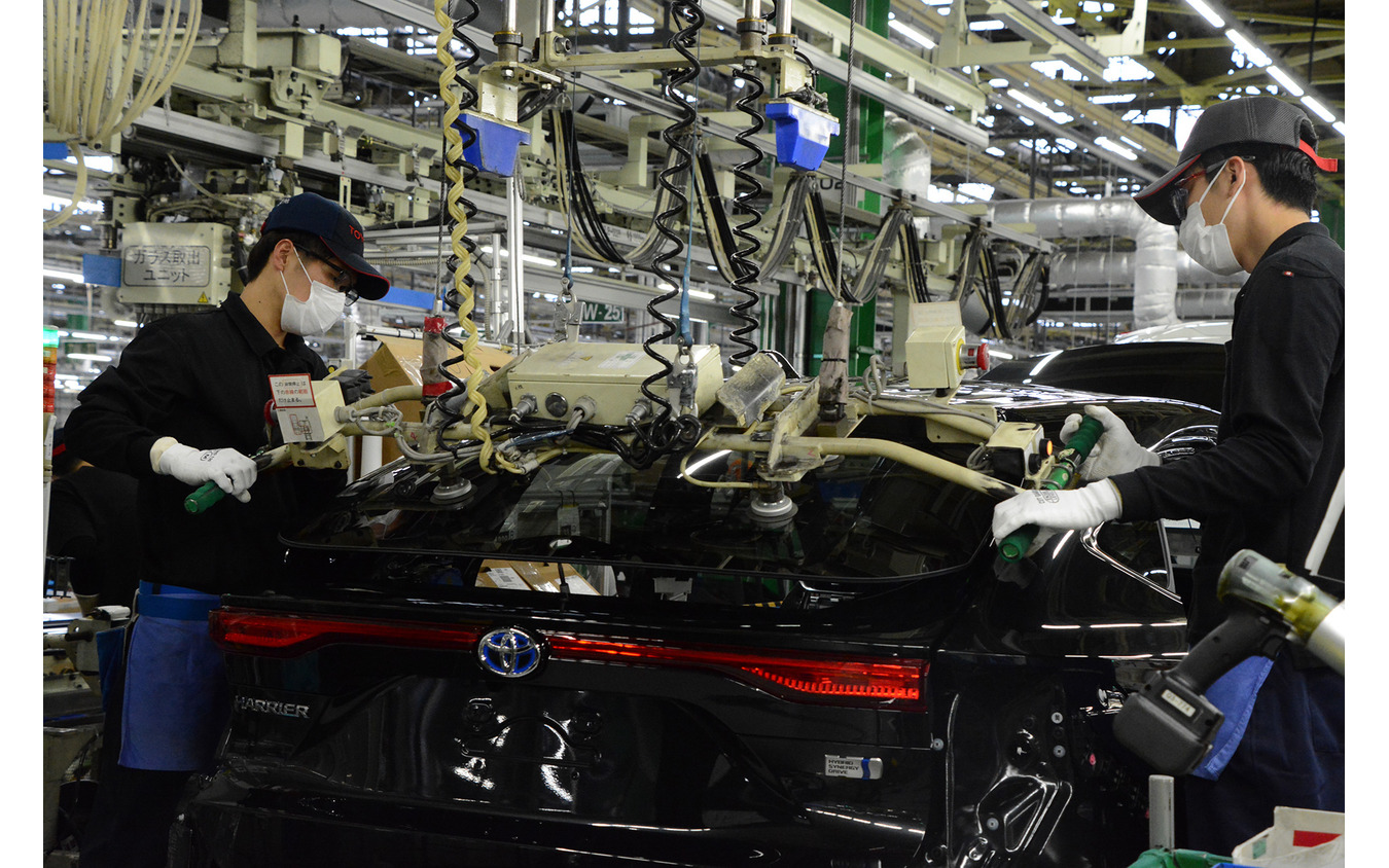 ハリアーを生産するトヨタ自動車高岡工場