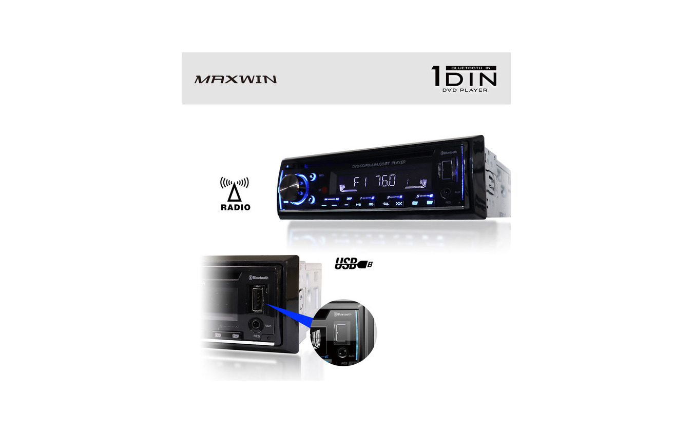 Bluetooth接続＋USB対応/ラジオ機能も付いたハイスペックDVDプレーヤー「DVD308」が新発売