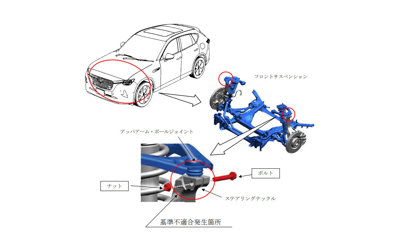 cx-8 純正サスペンション マツダ cx-8 純正サスペンション 新品取り外し