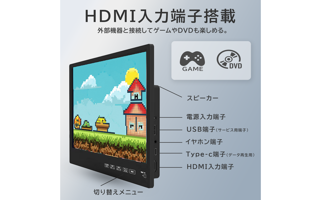 11.6インチ高画質IPSパネル搭載、新型Android TVリアモニター「AN-M011 