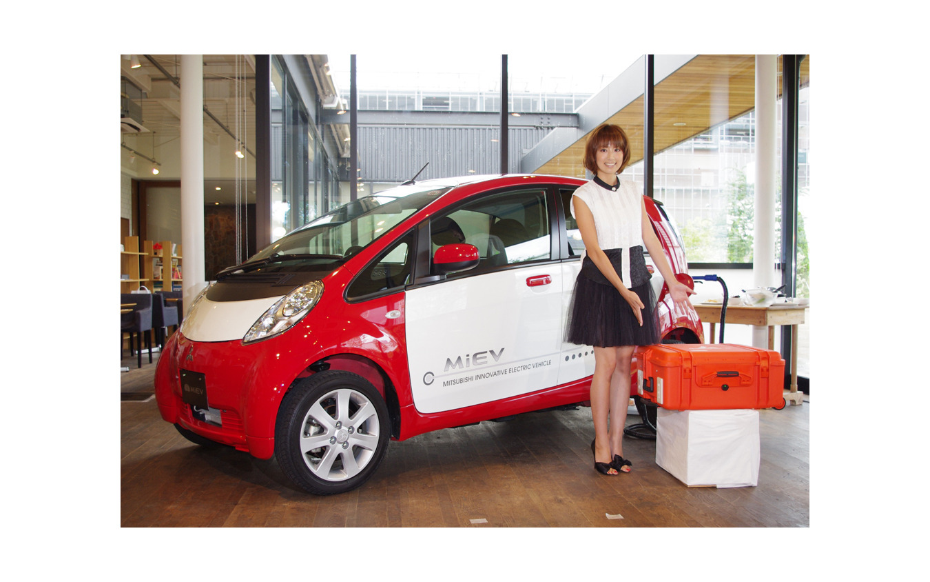 東原亜希さん I Miev の電力でアウトドア料理に挑戦 レスポンス Response Jp