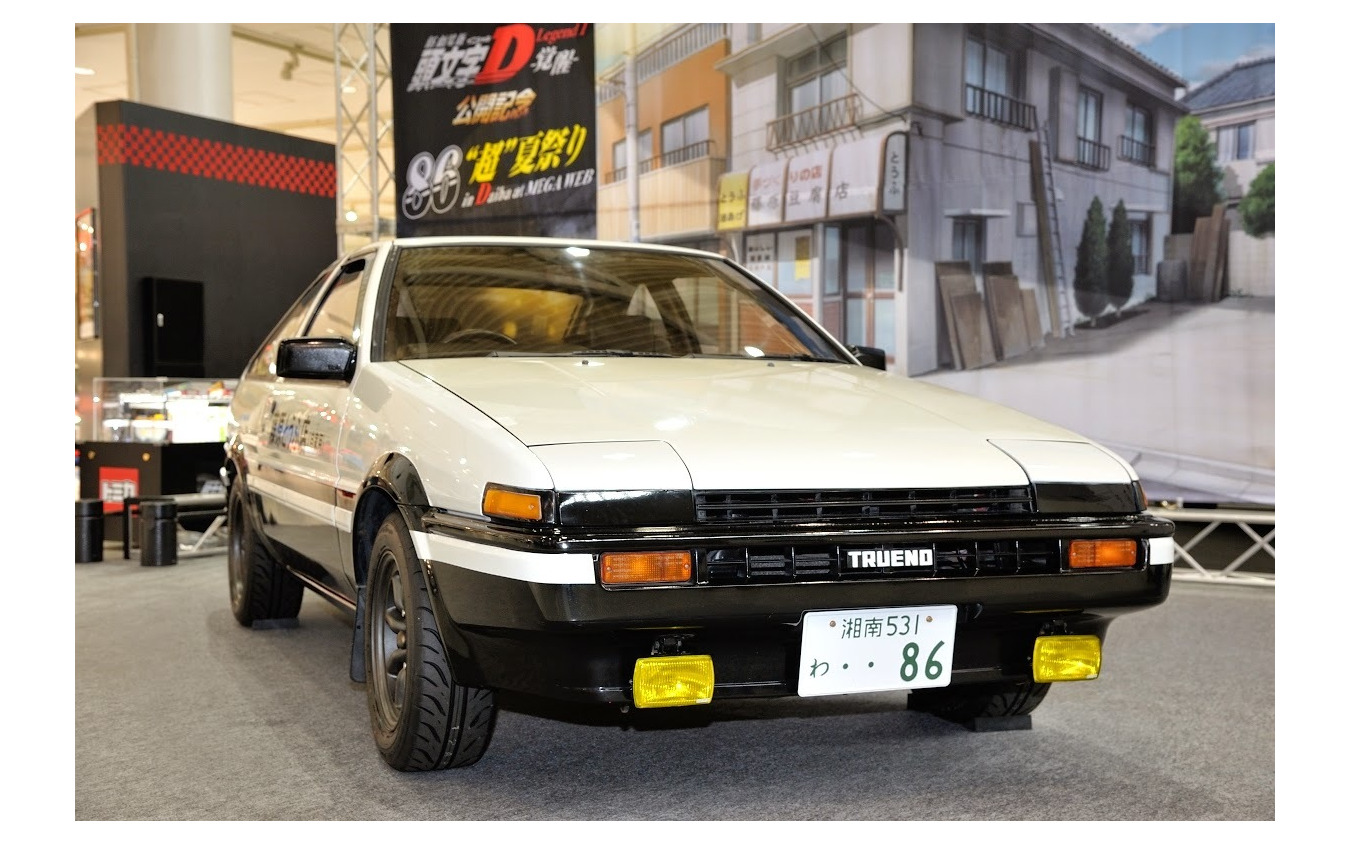 頭文字dの名車がお台場に トヨタ スプリンタートレノ マツダ Rx 7 写真蔵 レスポンス Response Jp