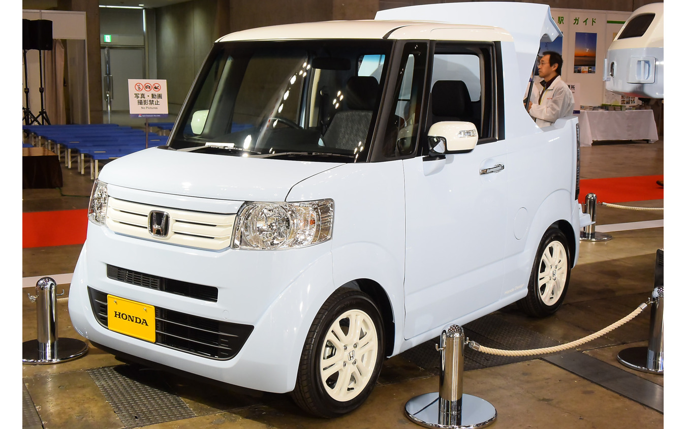 キャンピングカーショー15 ホンダ ピックアップ仕様の N Truck 出展 トレーラーは免許不要 レスポンス Response Jp キャンピングカーショー15 ホンダ ピックアップ仕様の N Truck 出展 トレーラーは免許不要 レスポンス Response Jp