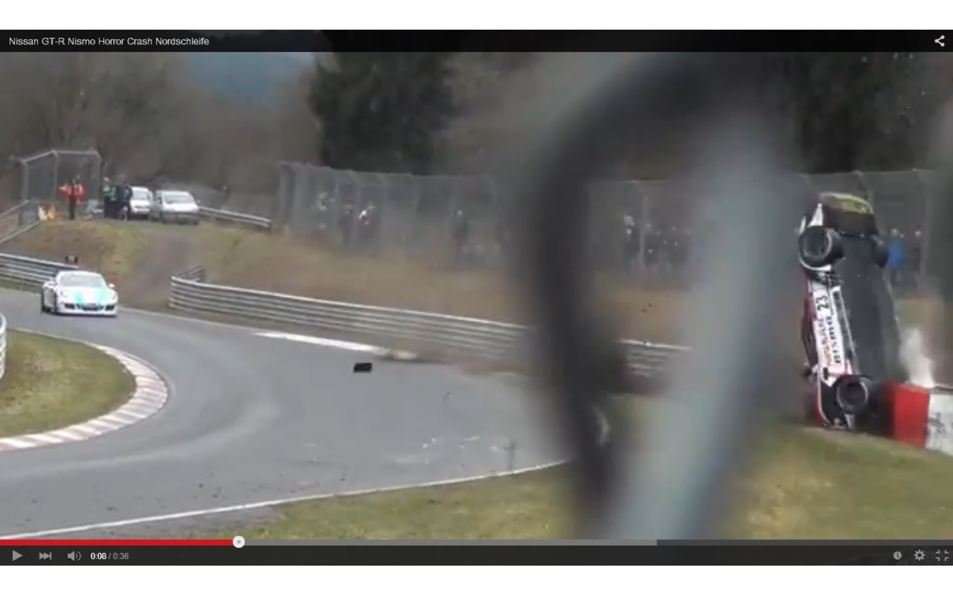 日産 Gt R ドイツ耐久レースで大事故 観客1名が死亡 動画 2枚目の写真 画像 レスポンス Response Jp