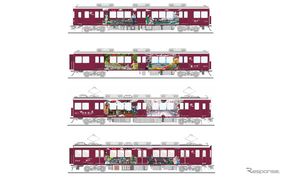 阪急電鉄 神戸線と宝塚線でラッピング列車運行 わたせイラストと手塚キャラ レスポンス Response Jp 阪急電鉄 神戸線と宝塚線でラッピング列車運行 わたせイラストと手塚キャラ レスポンス Response Jp