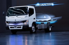 小型EVトラック、三菱ふそう『eキャンター』新型発表…先進安全装置を標準搭載
