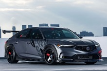 インテグラ 新型、拡幅フェンダーと大型ウィングで迫力アップ…SEMA 2022で発表へ