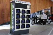 バッテリー交換式電動バイクによるフードデリバリー、Uber Eatsとガチャコが協業