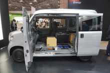 N-VANをEVにコンバート、交換式バッテリーで約75km航続可能…スマートグリッドEXPO 2023