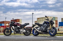 同じ並列4気筒ネイキッドでこうも違うのか!? マイルドな『CB1000R』かワイルドな『MT-10SP』か