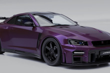おっ、日産『GT-R』がR34 GT-R に変身？ カーボンボディで…世界限定36台