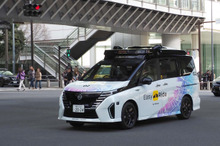 日産、ドライバーレスによる進化した自動運転実験車の走行を初公開…横浜みなとみらい地区で