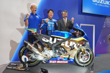 スズキ、「鈴鹿8耐」に新エンジンと100％サステナブル燃料で2年目の挑戦へ…東京モーターサイクルショー2025