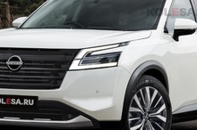 かつてのテラノ…日産『パスファインダー』改良新型、これが最終デザインだ！ 新エンジン導入も？