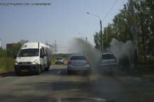 ロシアの交通トラブル…とんだ復讐劇［動画］