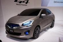 【バンコクモーターショー13】三菱、コンセプトG4を世界初公開…ミラージュの4ドアセダンを示唆
