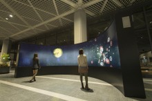 成田空港、アート作品をデジタルサイネージで提供…チームラボと連携