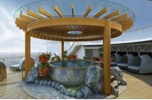 プリンセス・クルーズ、洋上最大級の日本式大浴場を設置