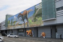 福井駅西口に恐竜出現…来年3月から壁画設置
