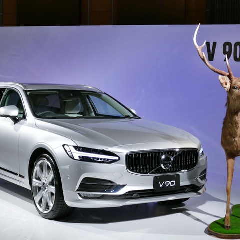 【ボルボ S90/V90/V90クロスカントリー】 北欧ならではの「大型動物検知機能」は北海道のエゾジカに対応できるか? 画像