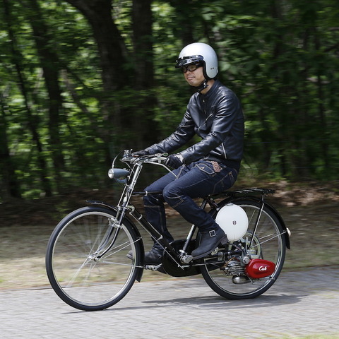 【ホンダコレクションホール 歴代カブ試乗】これが原点…1955年製 F型カブ 画像