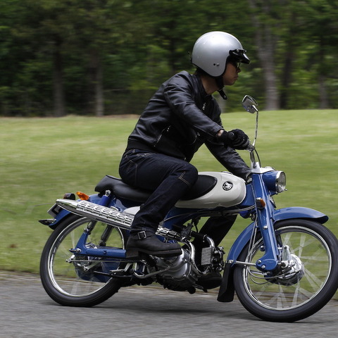 【ホンダコレクションホール 歴代カブ試乗】ムンムンと漂う60'sホンダレーシング魂…スポーツカブC110 画像