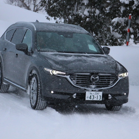 【マツダ CX-3・CX-8 雪上試乗】i-ACTIV AWDの威力で雪道の操縦性も抜群…齋藤聡 画像