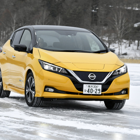 【日産 リーフ 氷上試乗】スポーツカーを自在に操っているかのように軽快…木下隆之 画像