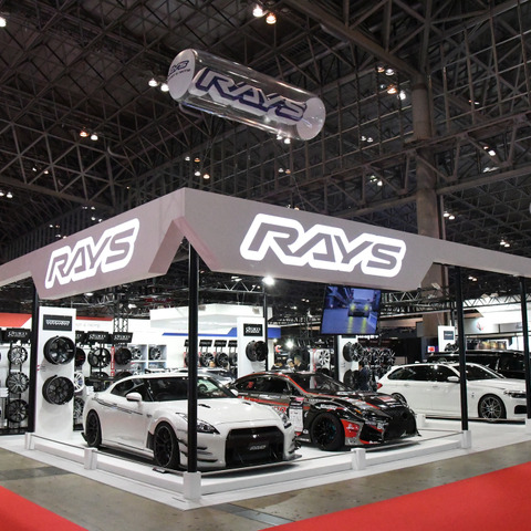 aprレーシングの体勢発表も行われたレイズブース…東京オートサロン2019 画像